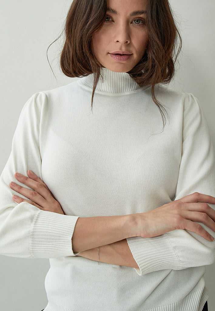 Minus MSMersin Roll Neck Knit Pullover 220 Broken White