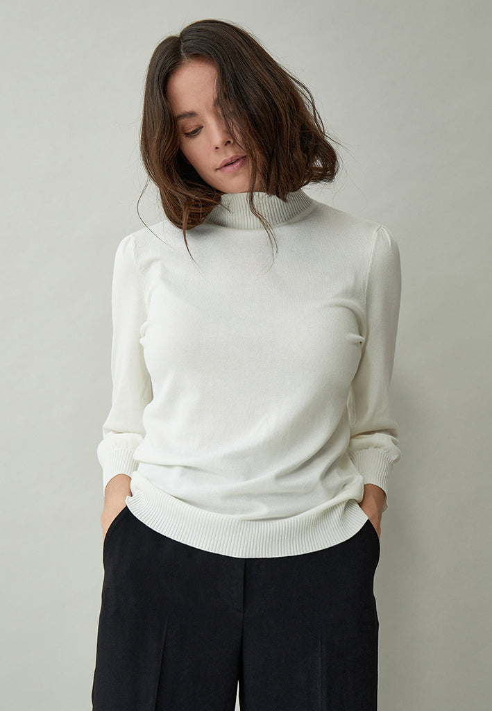 Minus MSMersin Roll Neck Knit Pullover 220 Broken White