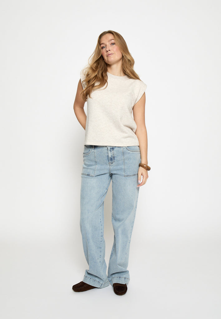 Minus MSMidea Sweat Sweatshirt 353M Nomad Sand Melange