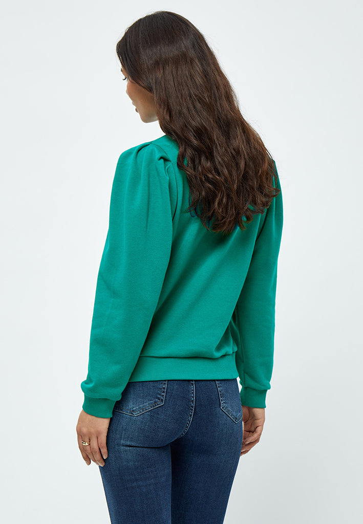 Minus MSMika Long Sleeve Sweat Pullover 481 Ocean Green
