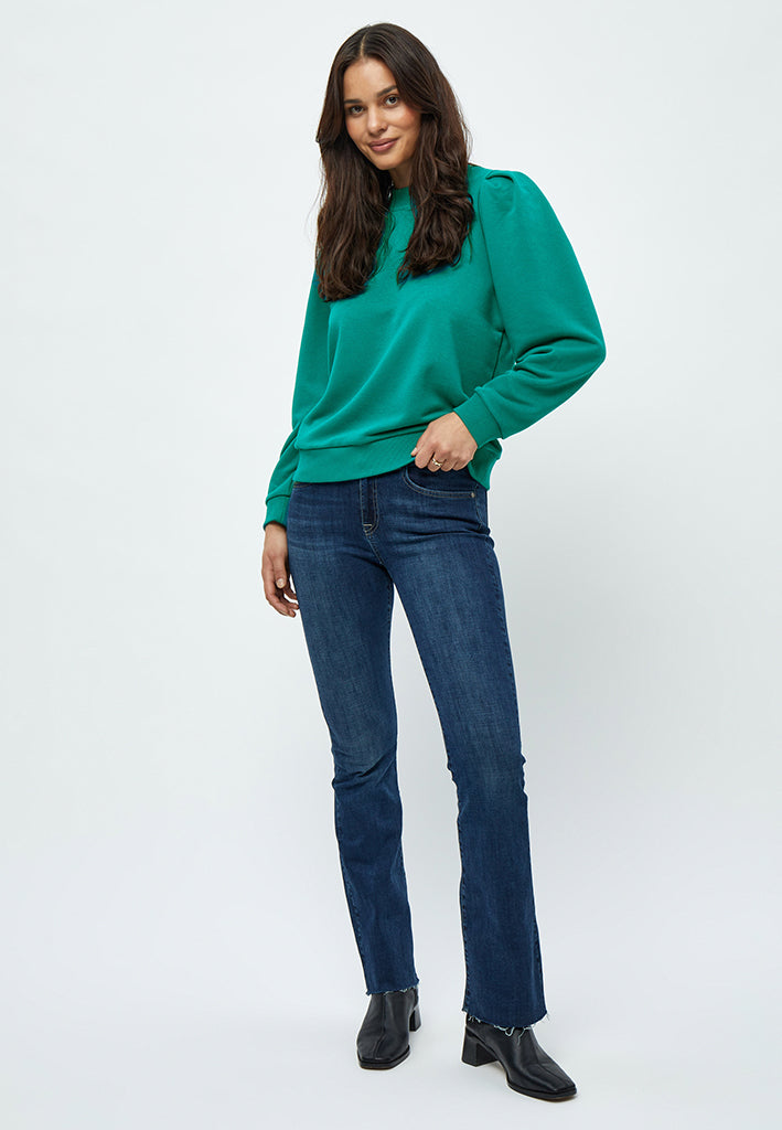 Minus MSMika Long Sleeve Sweat Pullover 481 Ocean Green