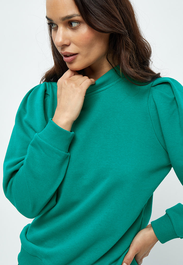 Minus MSMika Long Sleeve Sweat Pullover 481 Ocean Green