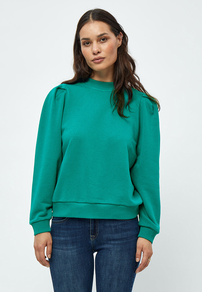Minus MSMika Long Sleeve Sweat Pullover 481 Ocean Green
