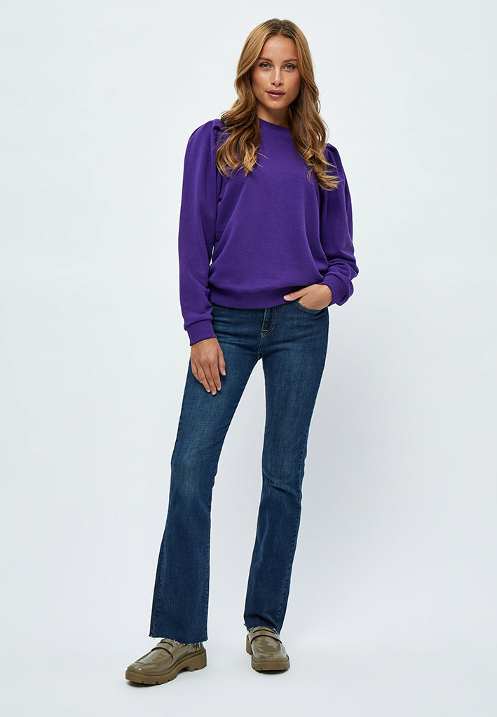Minus MSMika Long Sleeve Sweat Pullover 7432 Violet Indigo