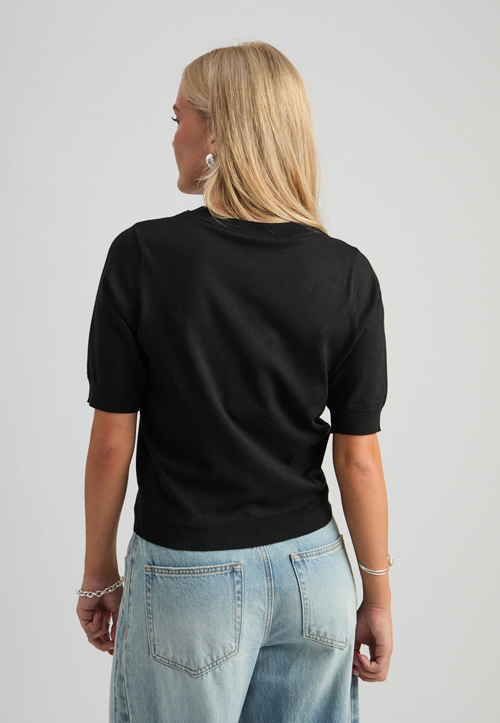 Minus MSMilla Knit T-Shirt T-Shirt 100 Black