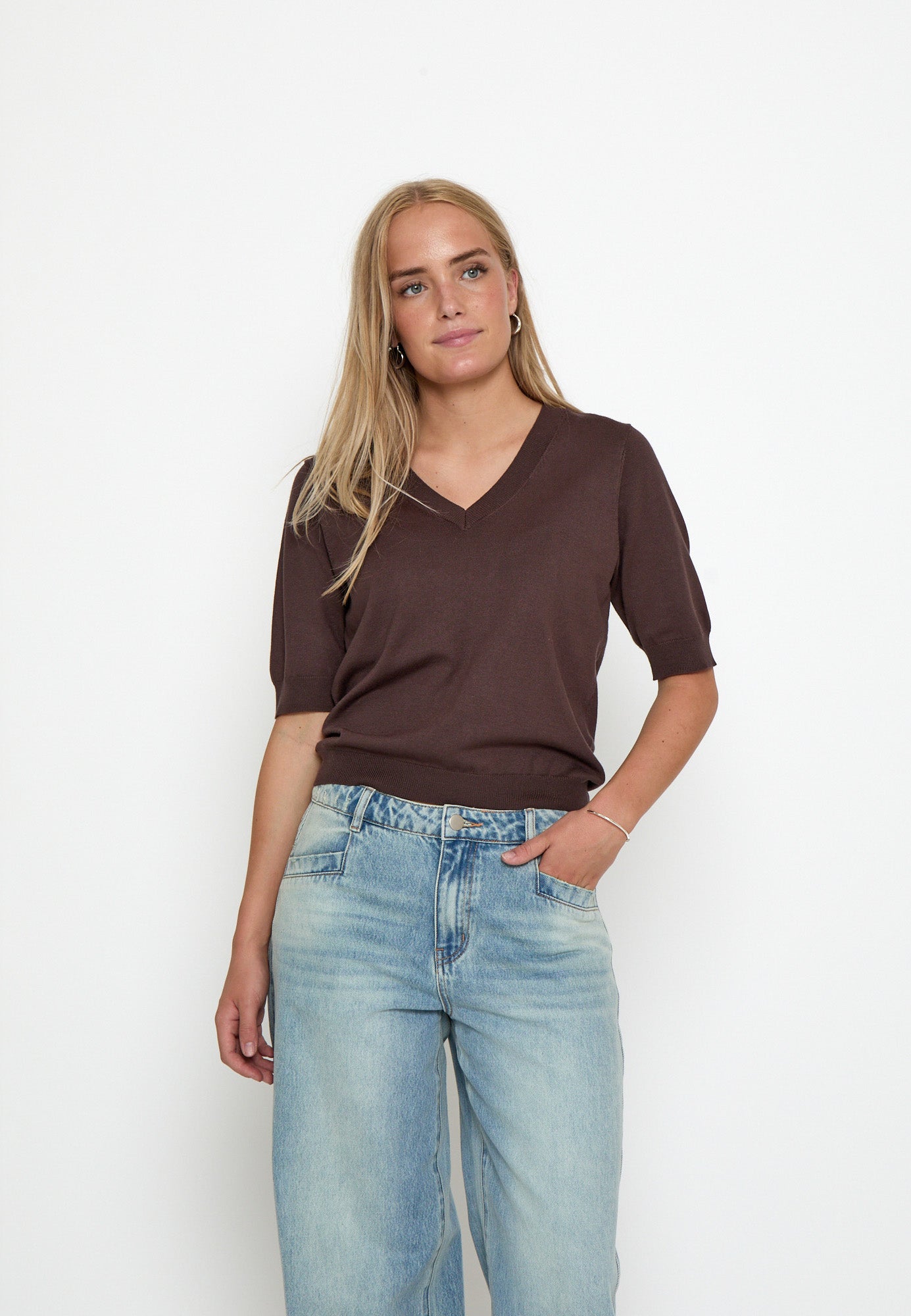 Minus MSMilla Knit T-Shirt T-Shirt 5618 Bracken Brown