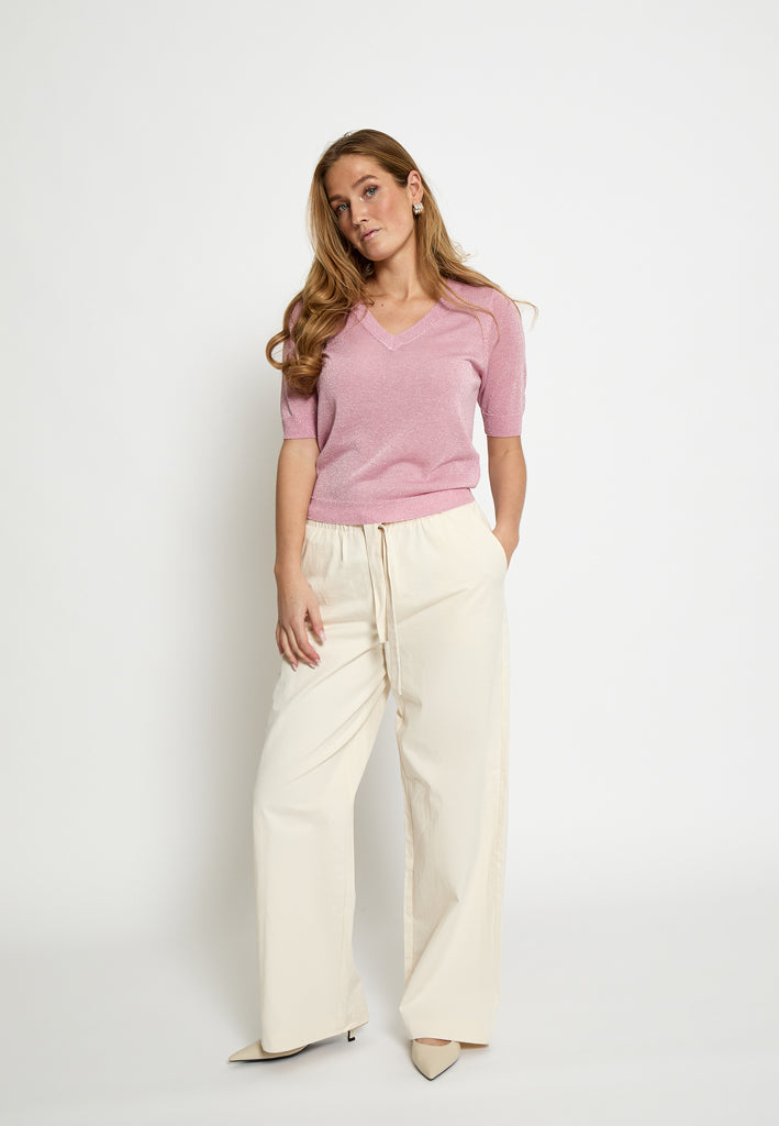 Minus MSMilla Metallic T-Shirt T-Shirt 4019MET Prism Pink Metal.