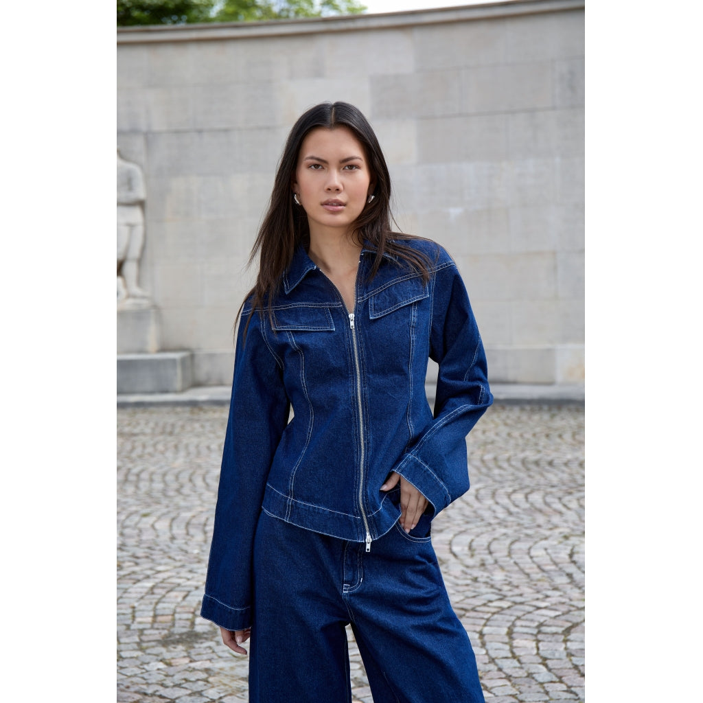 Minus MSMinea Denim Jacket Jacket 537 Dark Denim Blue