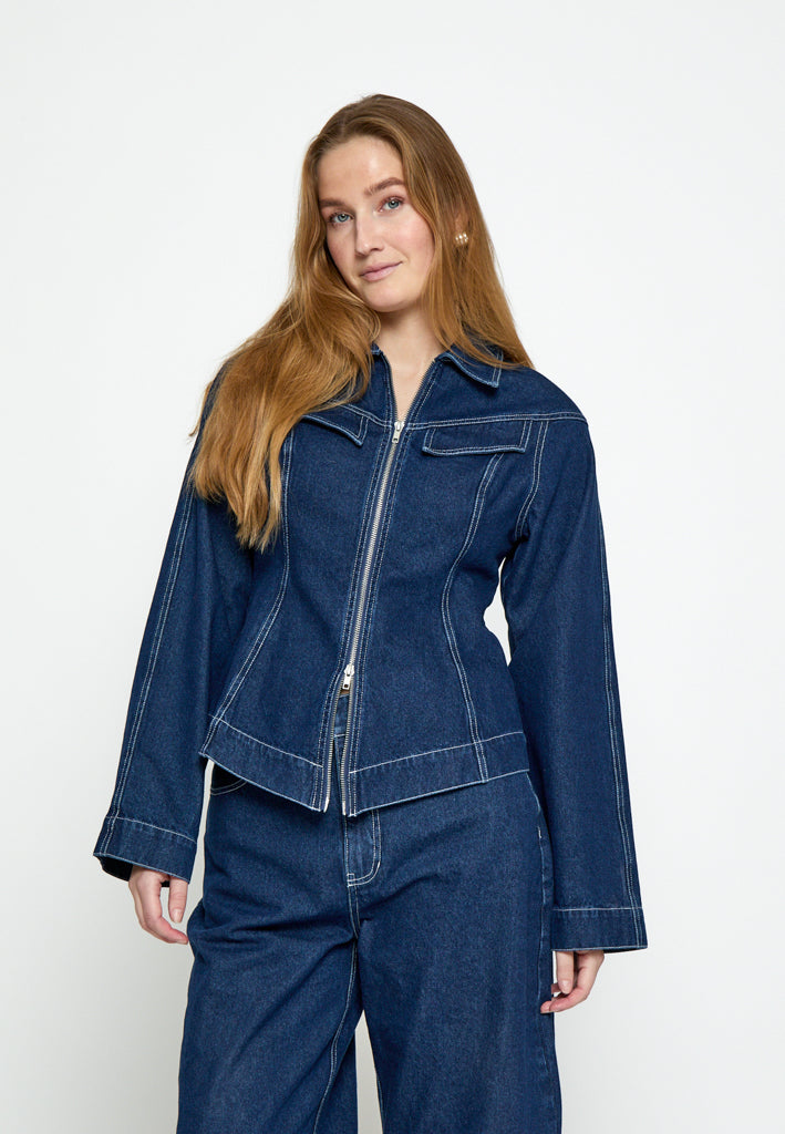 Minus MSMinea Denim Jacket Jacket 537 Dark Denim Blue