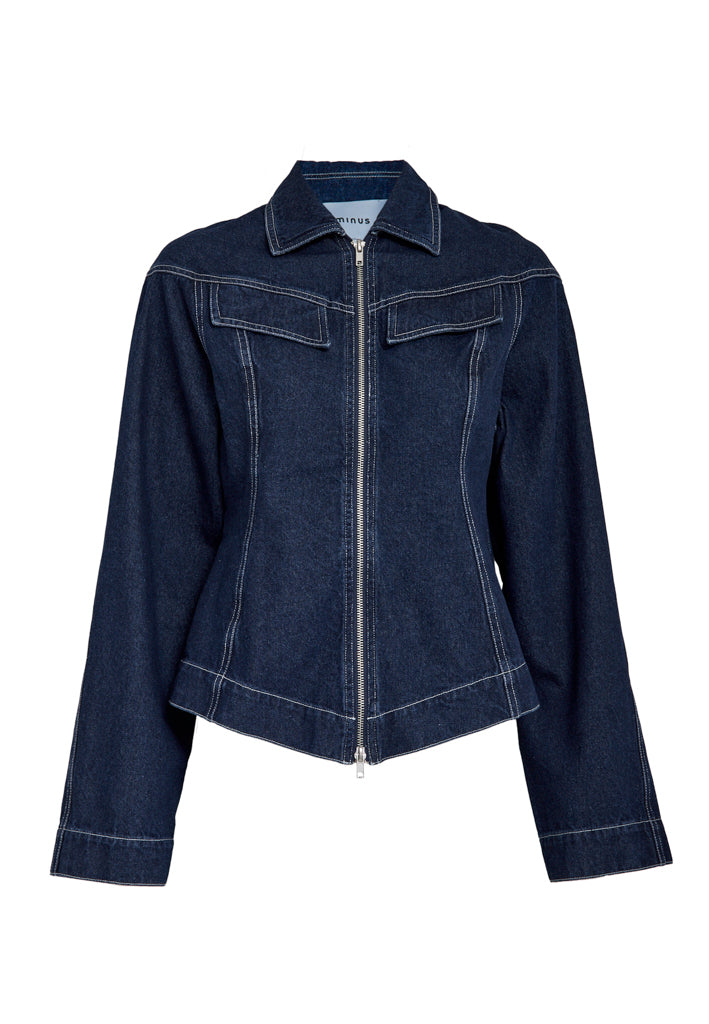 Minus MSMinea Denim Jacket Jacket 537 Dark Denim Blue
