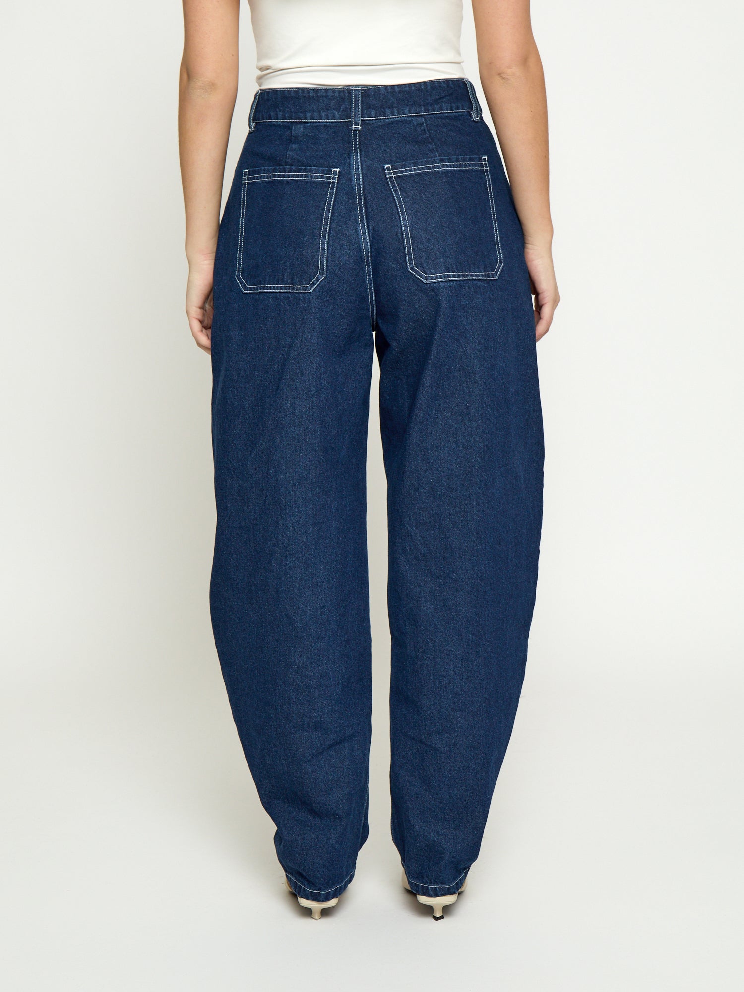 Minus MSMinea High Waist Jeans Jeans 537 Dark Denim Blue