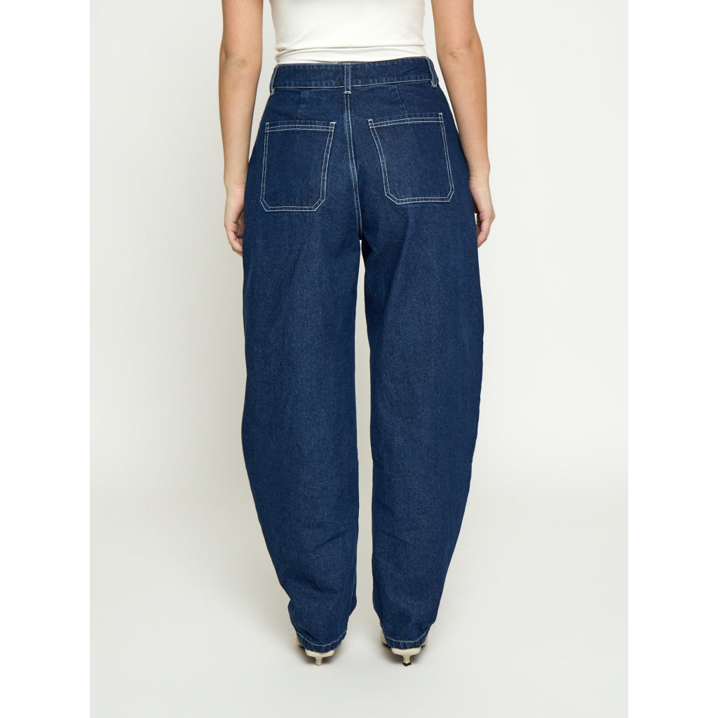 Minus MSMinea High Waist Jeans Jeans 537 Dark Denim Blue