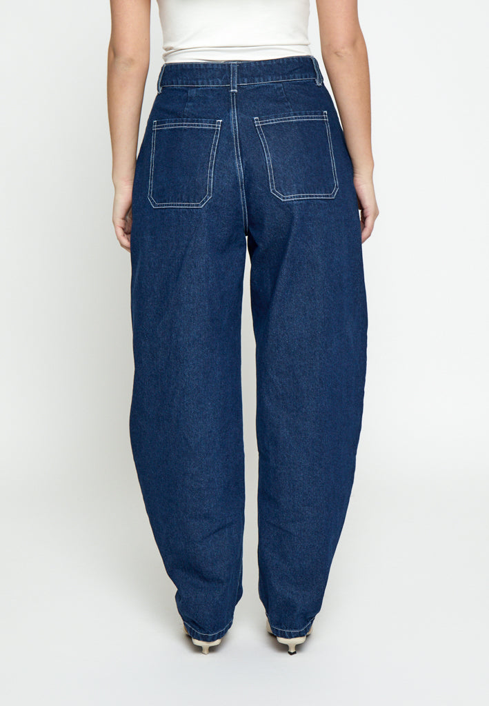 Minus MSMinea High Waist Jeans Jeans 537 Dark Denim Blue