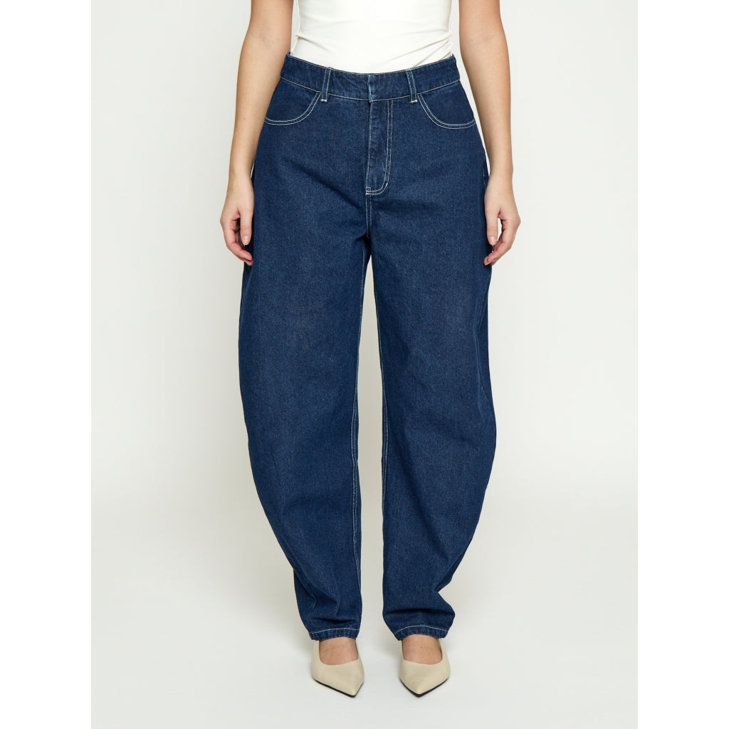 Minus MSMinea High Waist Jeans Jeans 537 Dark Denim Blue