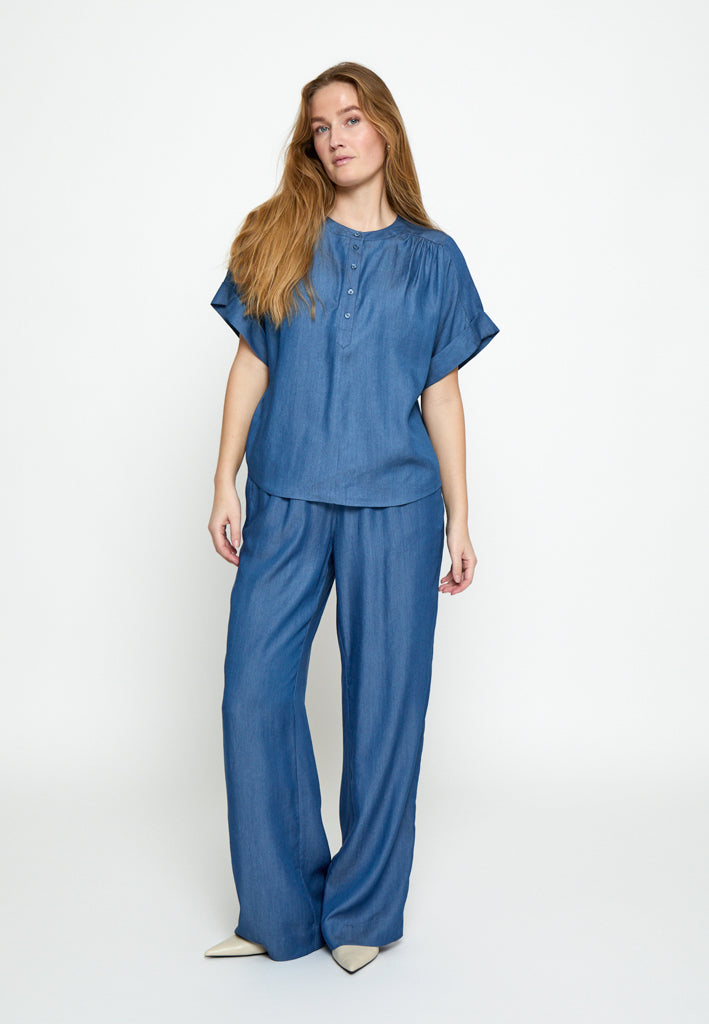 Minus MSMirja Blouse Blouse 9610P MID BLUE