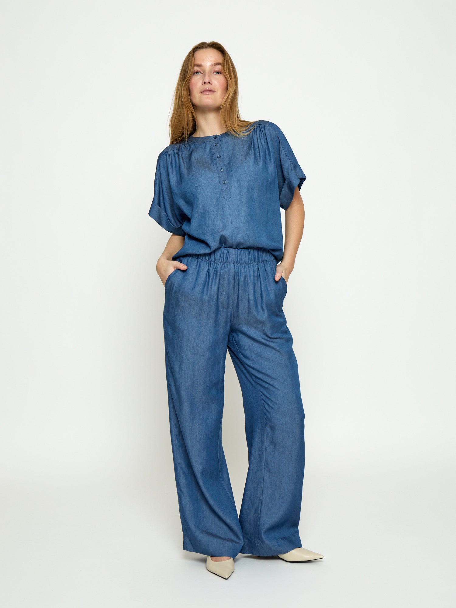 Minus MSMirja Mid Waist Pant Pant 9610P MID BLUE