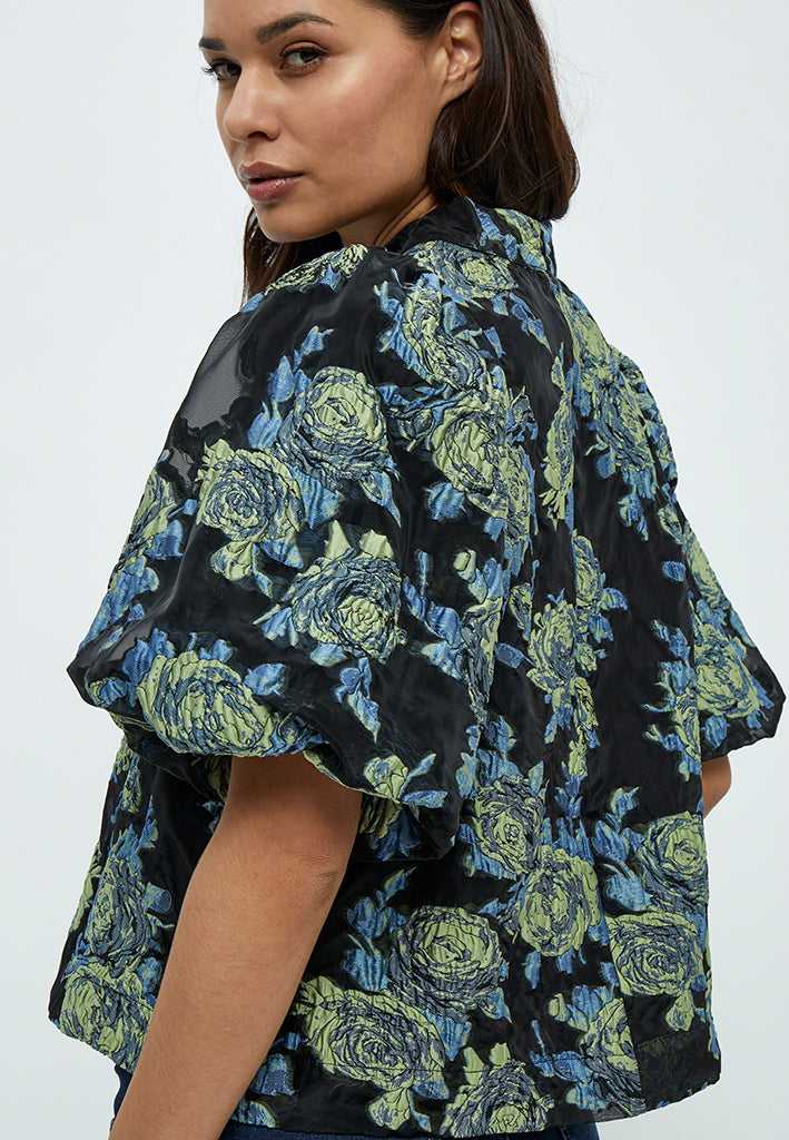 Minus MSMistia Blouse Blouse 1202P Ocean Blue Print