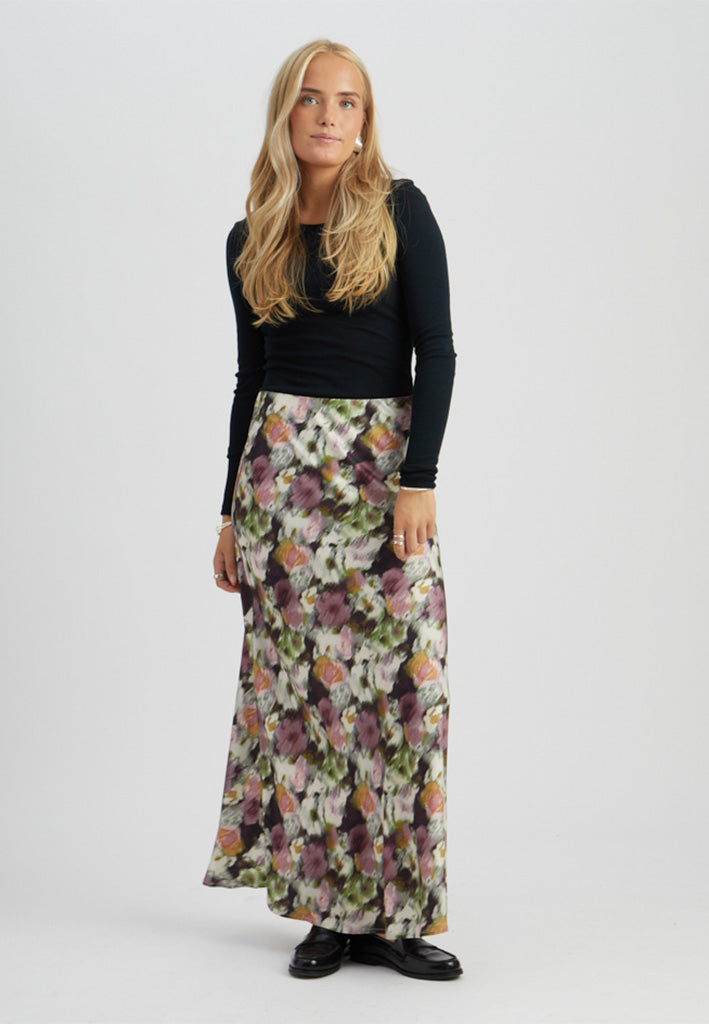 Minus MSNadia Maxi Skirt Skirt 4009P Andorra Red Print