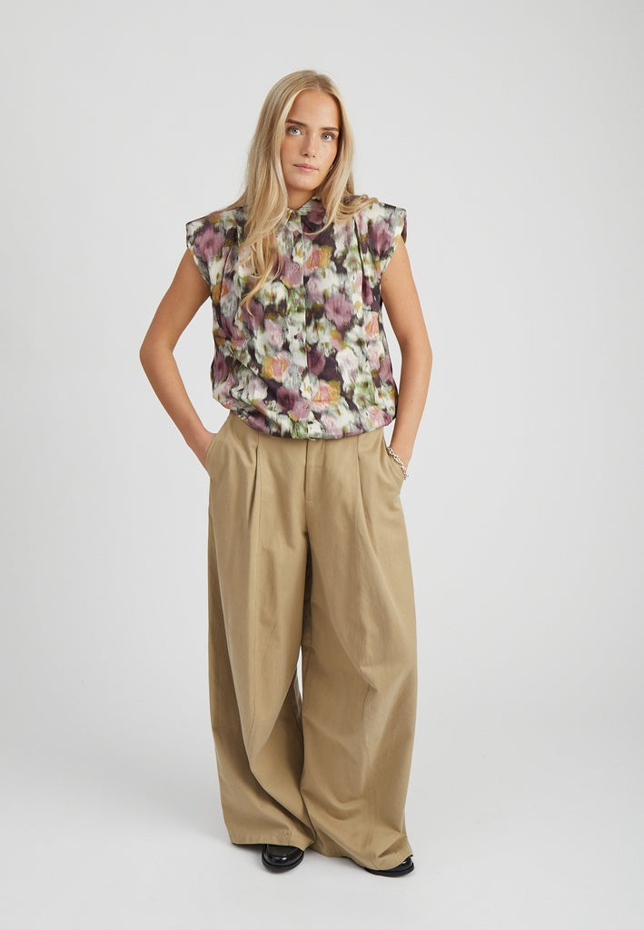 Minus MSNadia Shirt Top 4009P Andorra Red Print