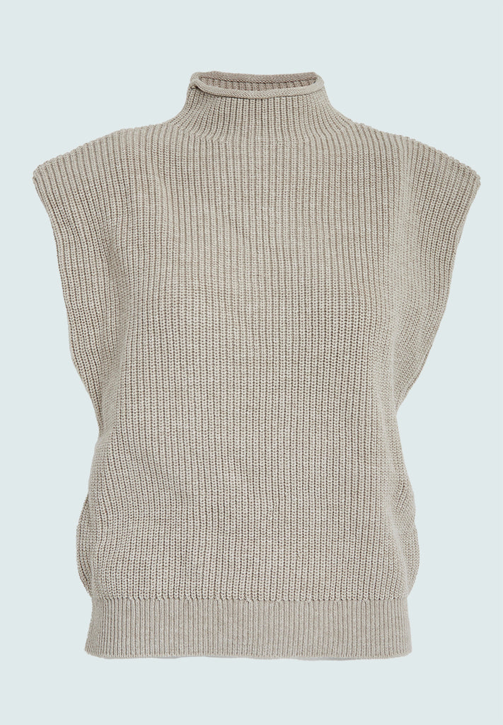 Minus MSNaomi Knit Vest Vest 331 String Grey