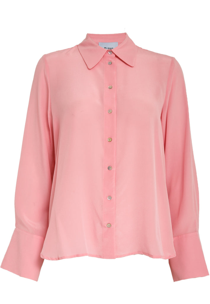 Minus MSNew Caty Silk Shirt Shirt 4019 Prism Pink