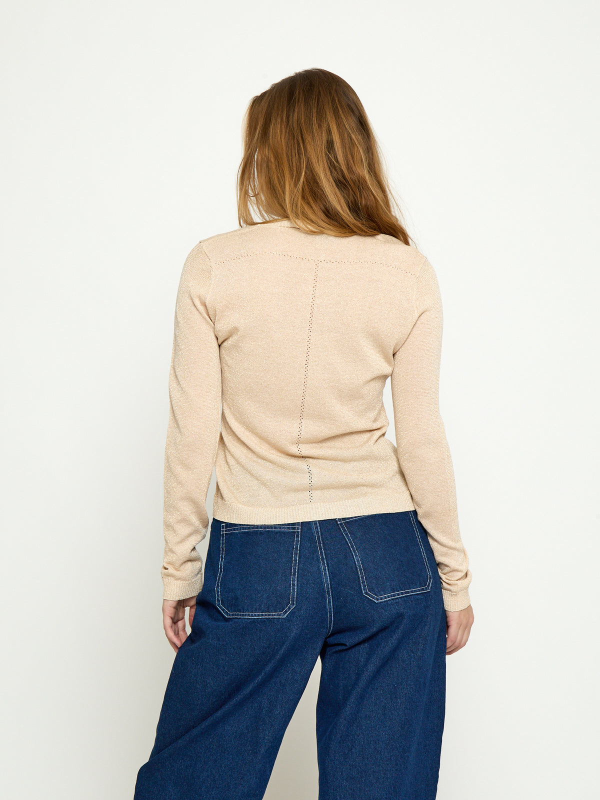 Minus MSNew Laura Cardigan Cardigans 348L Medal Gold Metallic