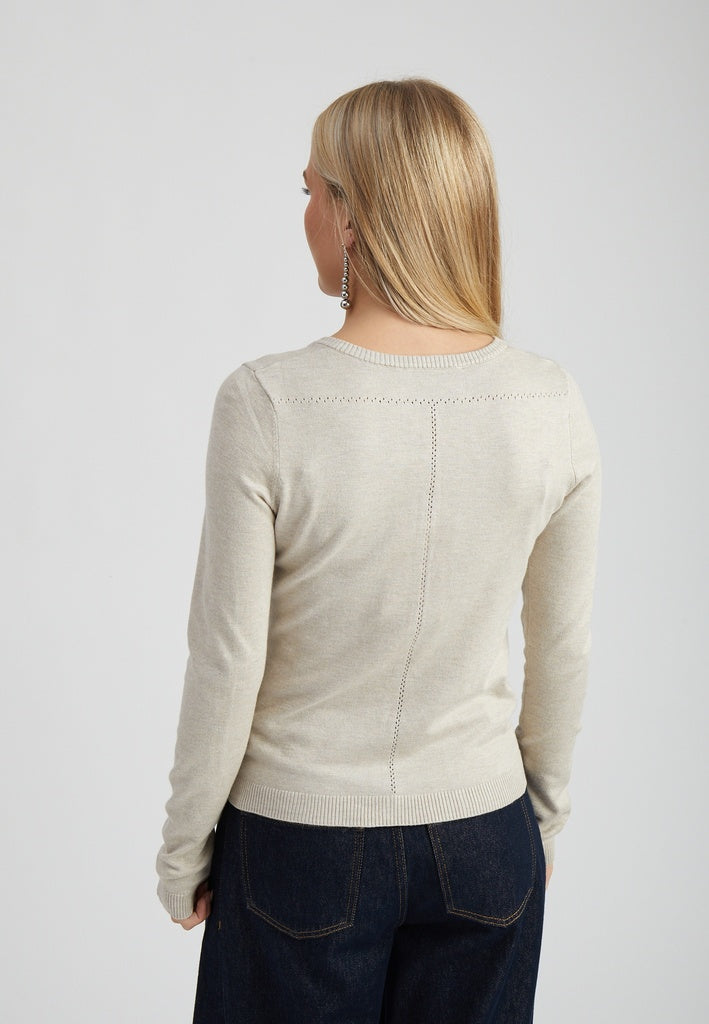 Minus MSNew Laura Cardigan Cardigans 9015M Sand Gray Melange