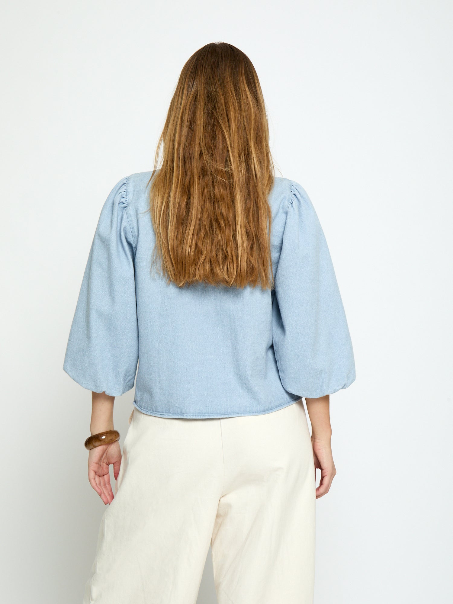 Minus MSNew Solene Denim Shirt Shirt 2284 Skyway Blue