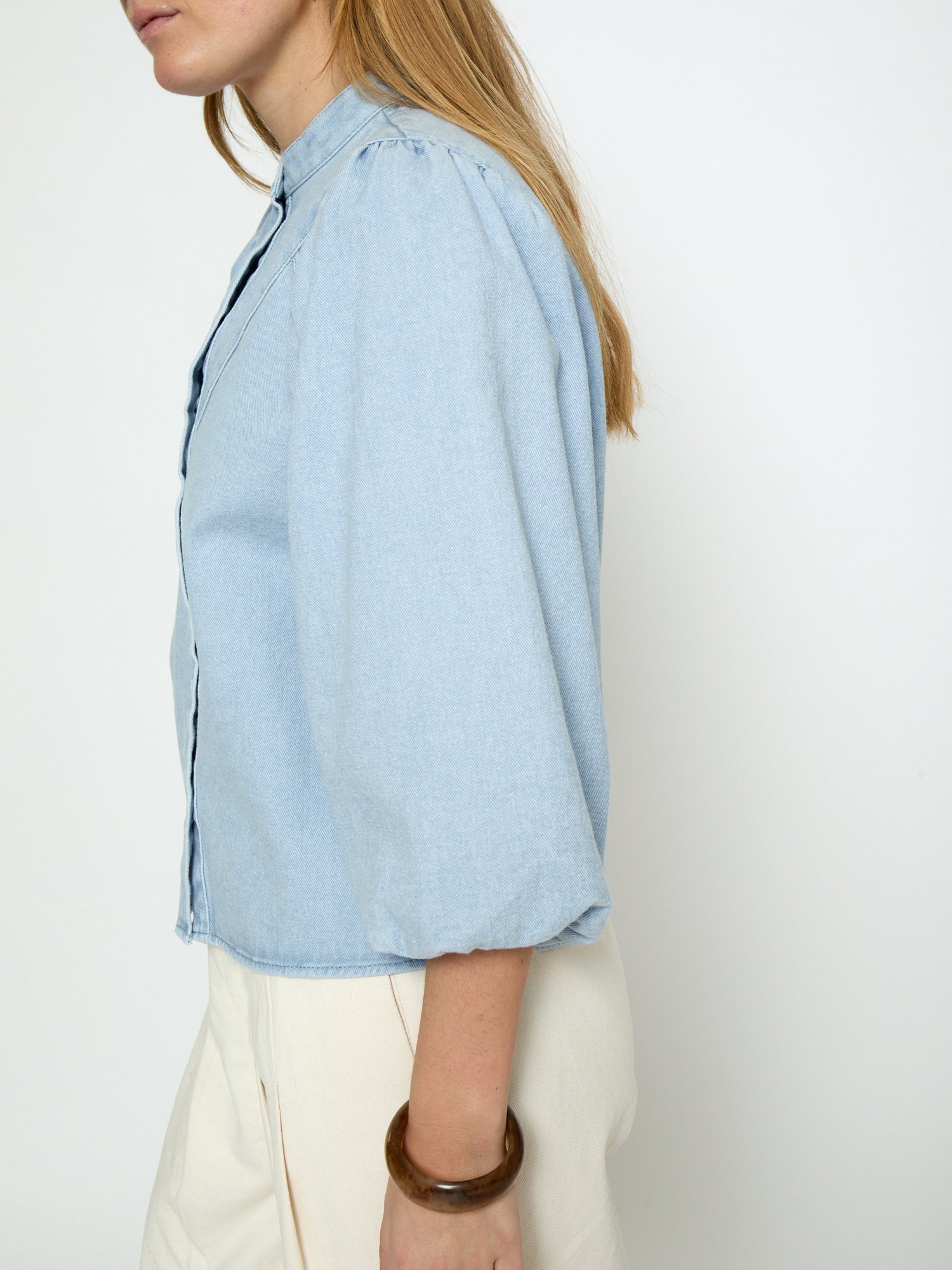 Minus MSNew Solene Denim Shirt Shirt 2284 Skyway Blue