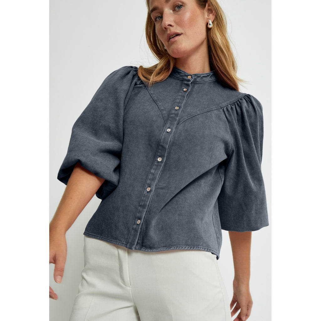 Minus MSNew Solene Denim Shirt Shirt 2994 Sky Captain
