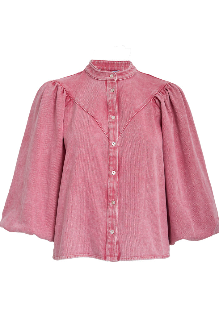 Minus MSNew Solene Denim Shirt Shirt 4019 Prism Pink