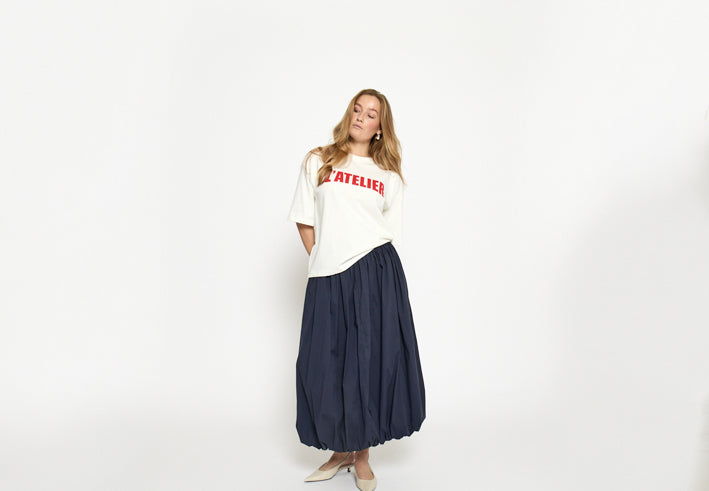 Minus MSOline Midi Skirt Skirt 2994 Sky Captain