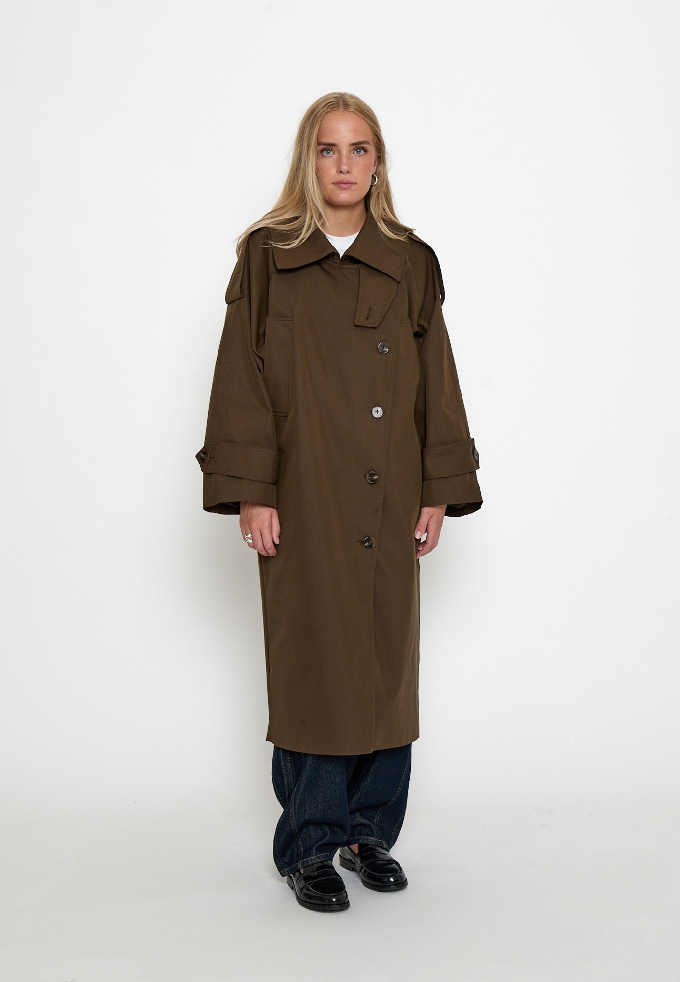 Minus MSPalina Coat Coat 5661 SLATE BROWN
