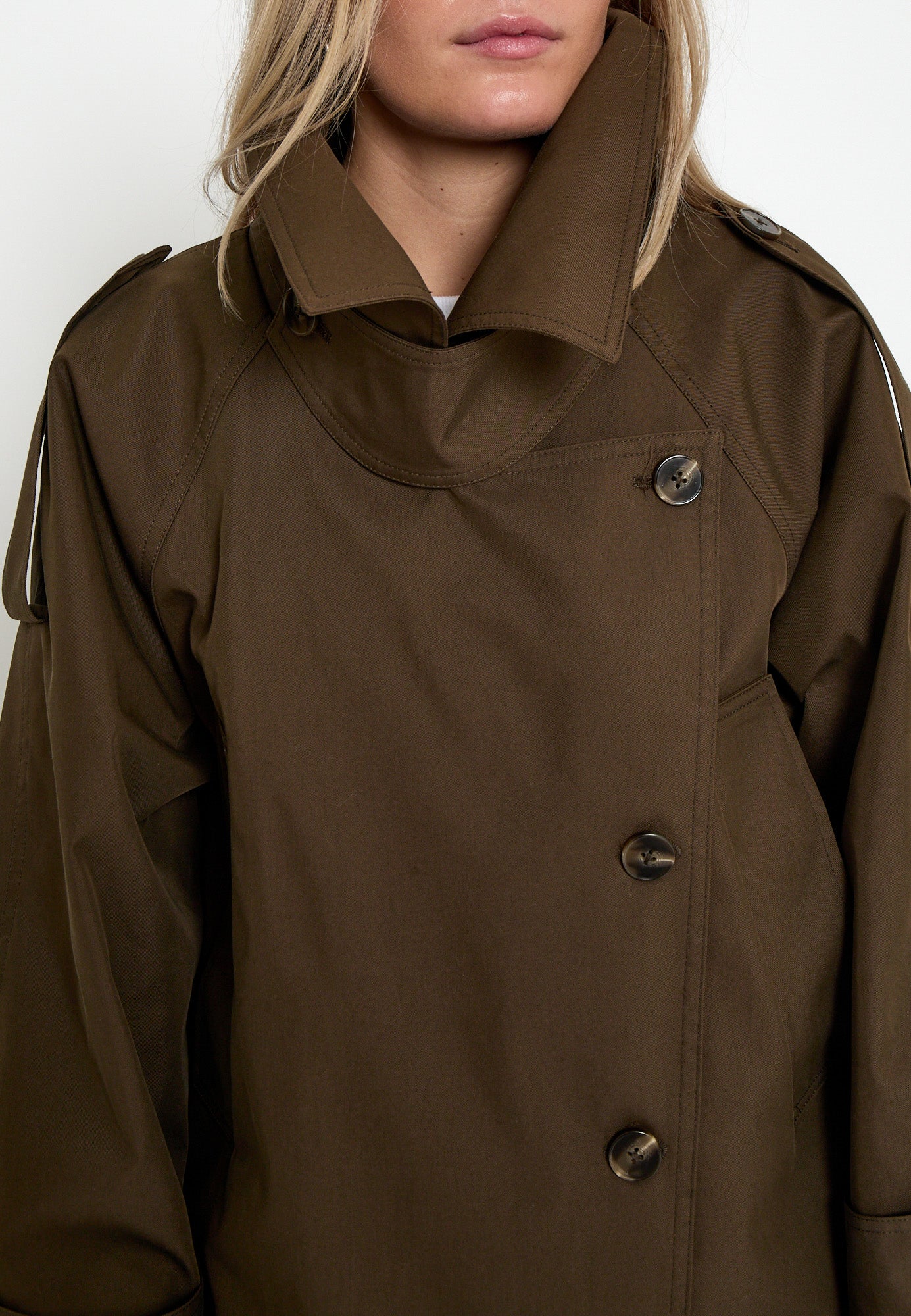 Minus MSPalina Coat Coat 5661 SLATE BROWN