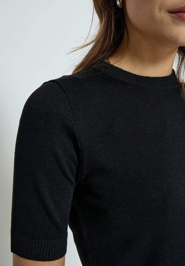 Minus MSPamela Knit T-Shirt T-Shirt 100 Black