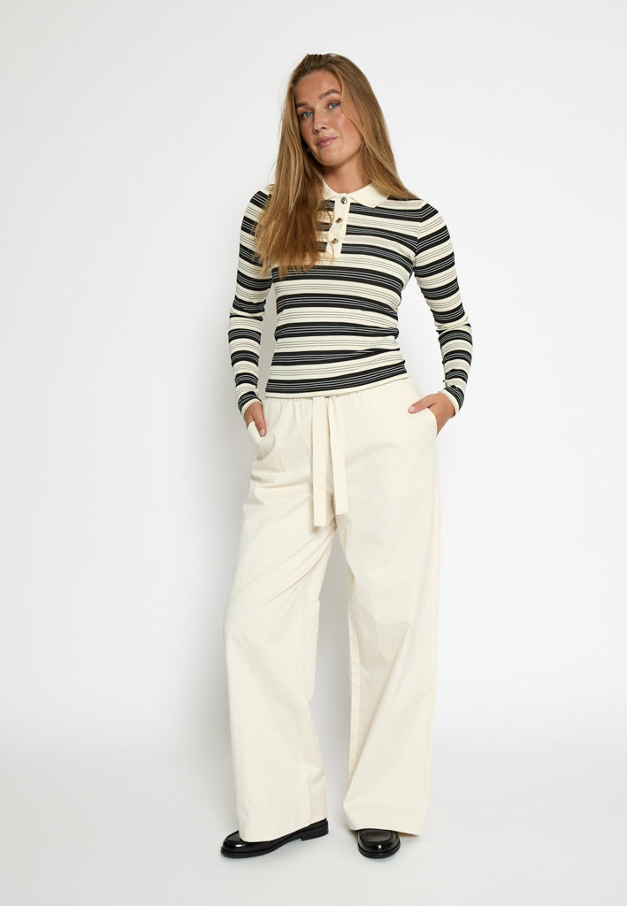 Minus MSPammie Long Sleeve T-Shirt T-Shirt 100S Black Striped