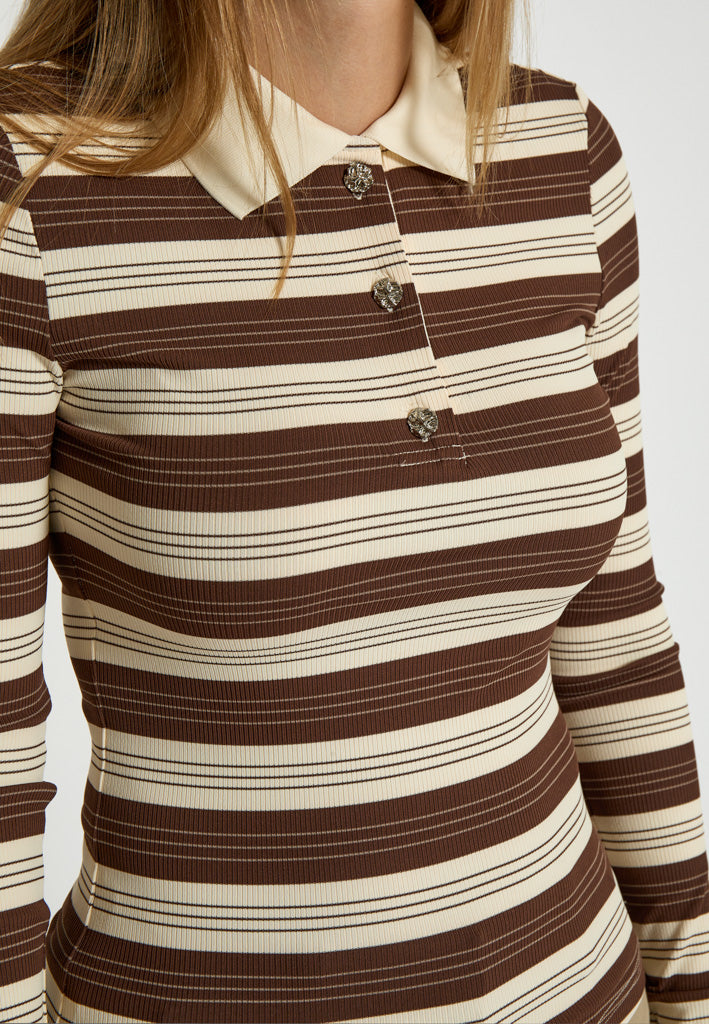 Minus MSPammie Long Sleeve T-Shirt T-Shirt 5064S Carafe Striped
