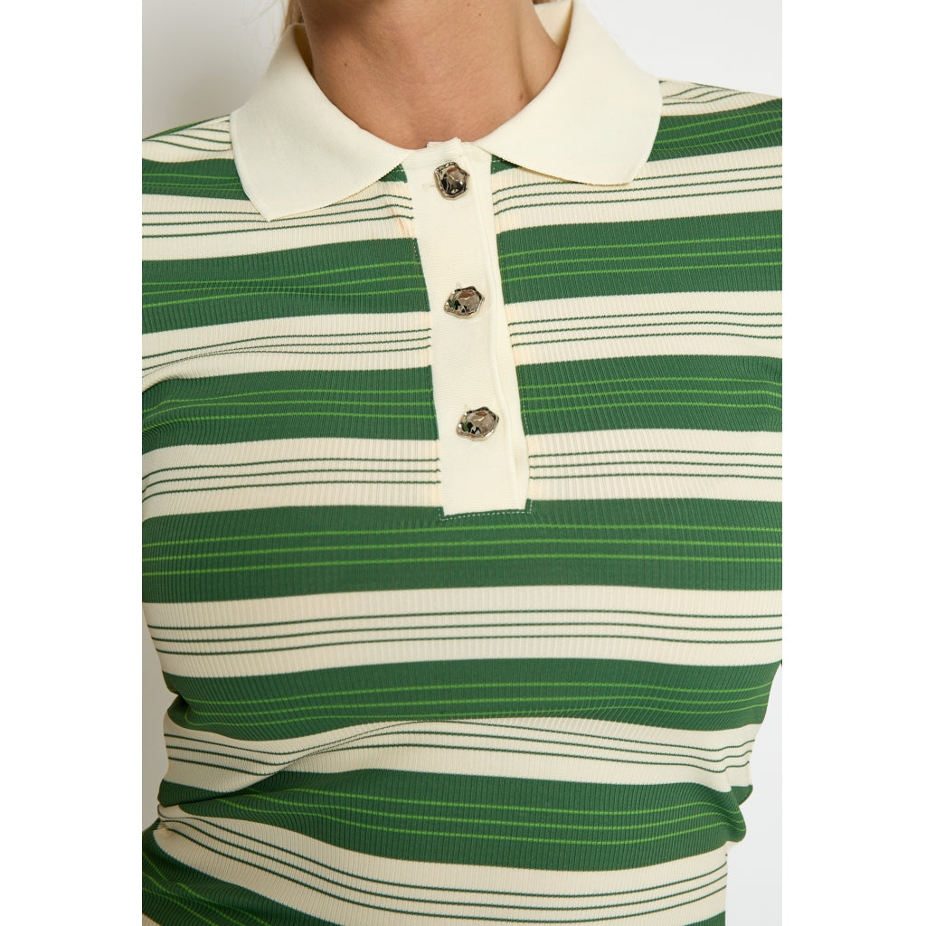 Minus MSPammie T-Shirt T-Shirt 3835S Rifle Green Striped