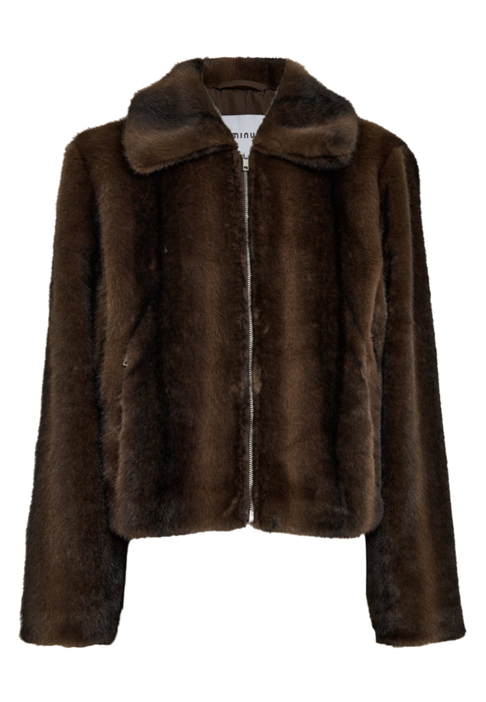 Minus MSPanoma Faux Fur Jacket Jacket 5075 Chicory Coffee