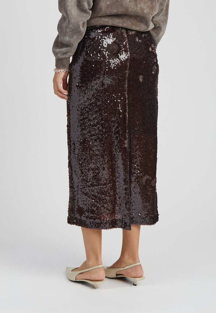Minus MSPetra Midi Skirt Skirt 5618 Bracken Brown