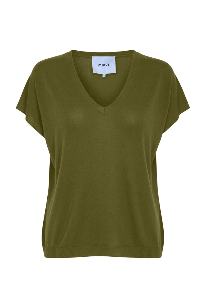 Minus MSPeyton Batsleeve Knit T-Shirt Pullover 3210 Cedar Green