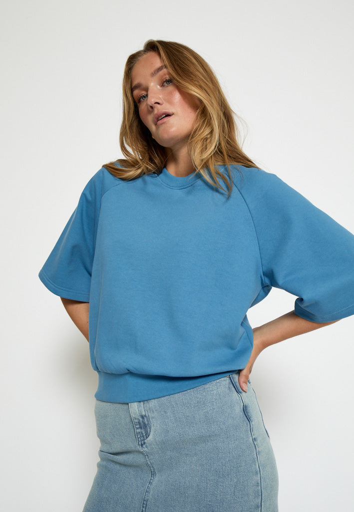 Minus MSPilara GOTS Sweat Sweatshirt 1988 Parisian Blue