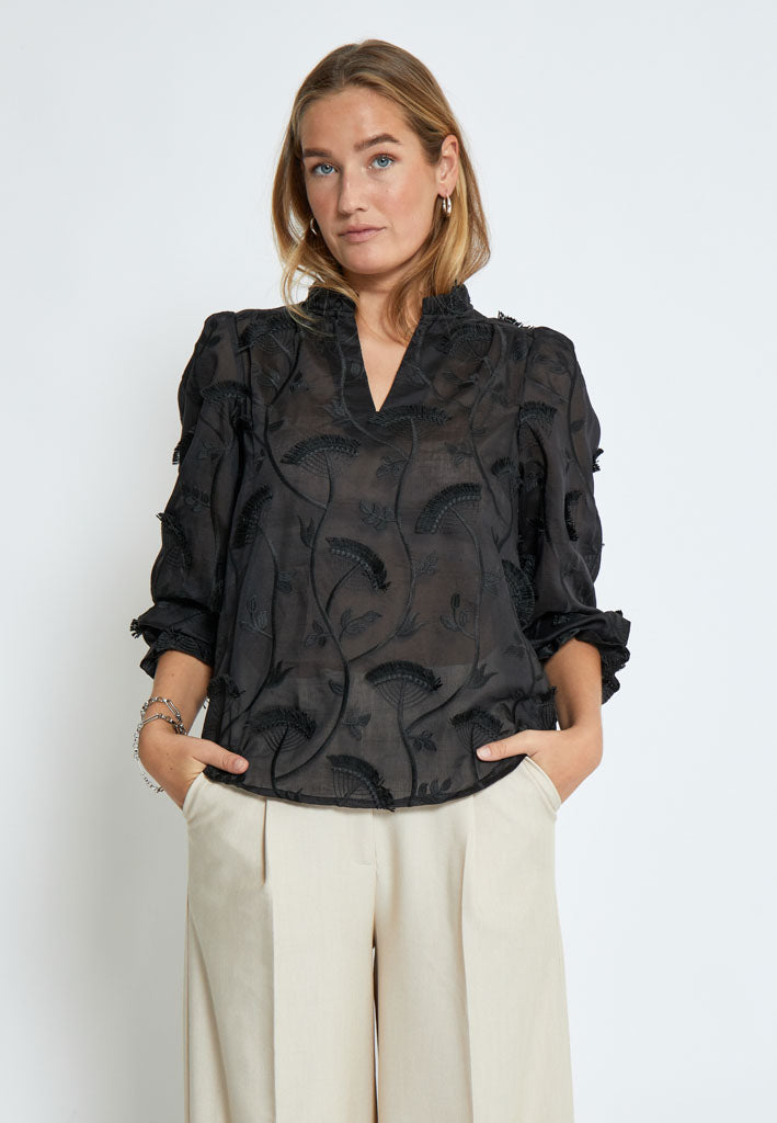 Minus MSPiper Blouse Shirt 100 Black