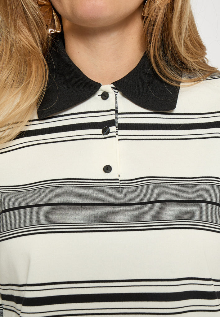 Minus MSRania Long Sleeve T-Shirt T-Shirt 100S Black Striped