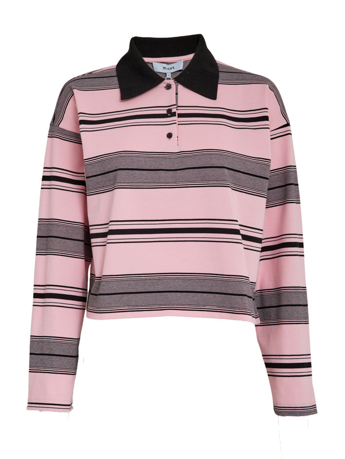Minus MSRania Long Sleeve T-Shirt T-Shirt 4019S Prism Pink Stripe