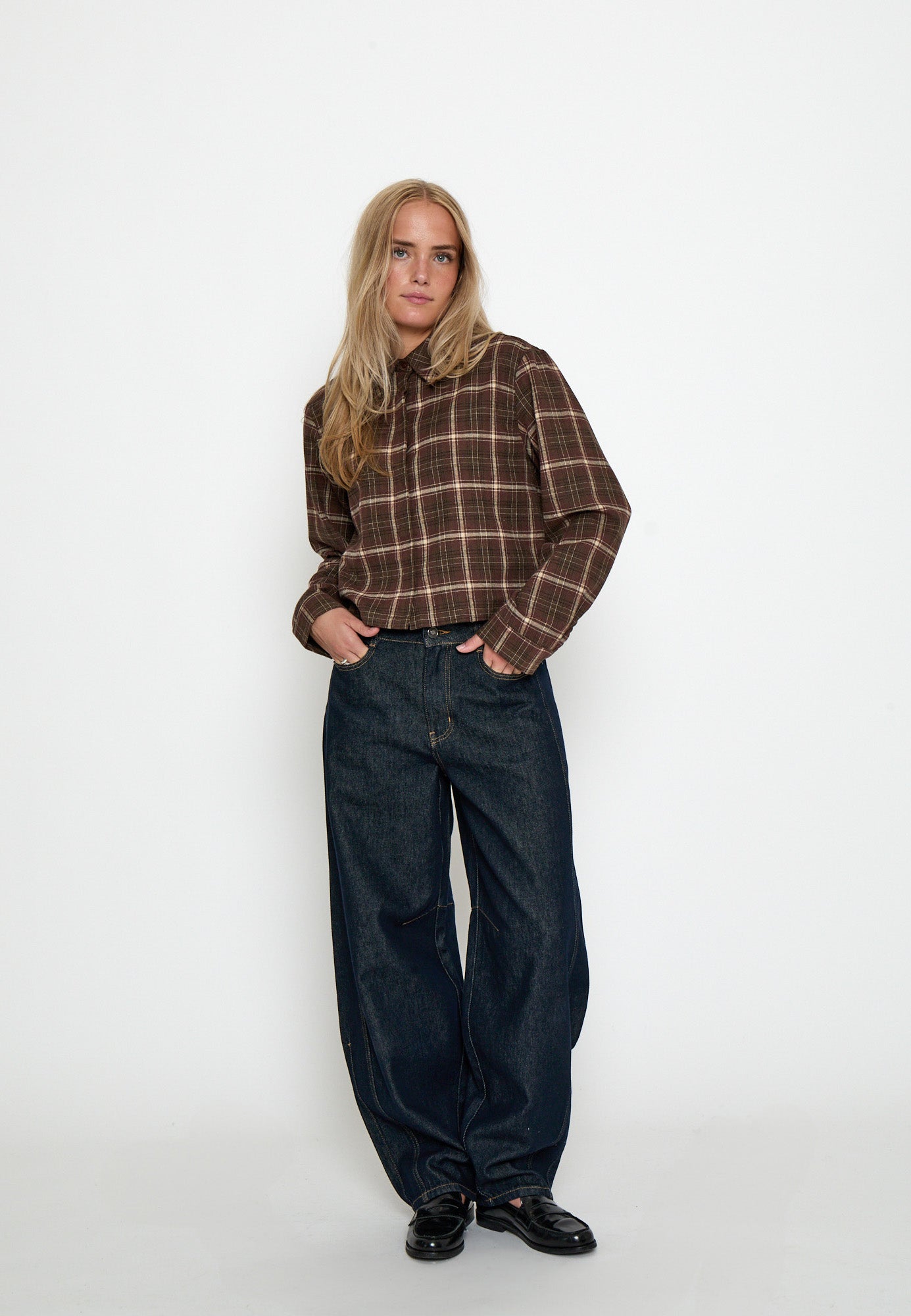 Minus MSRegine Shirt Shirt 4009C Andorra Red Checked