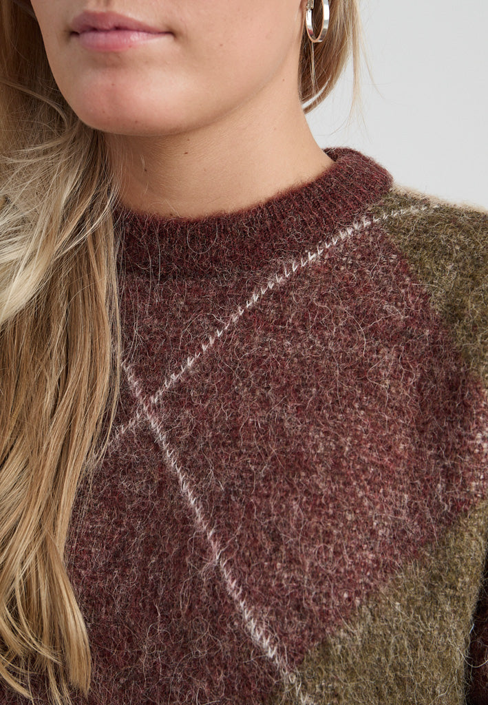 Minus MSRevea Knit Pullover Pullover 1008 Maroon Red