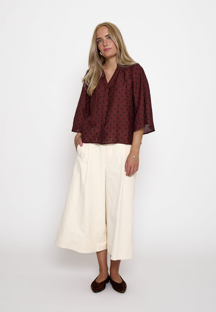 Minus MSRienne Mid Waist Pant Pant 9015 Sand Gray