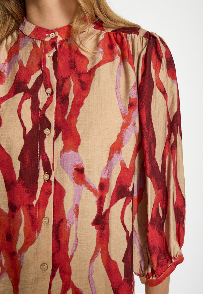 Minus MSRikki Shirt Shirt 4071P GRENADINE PRINT