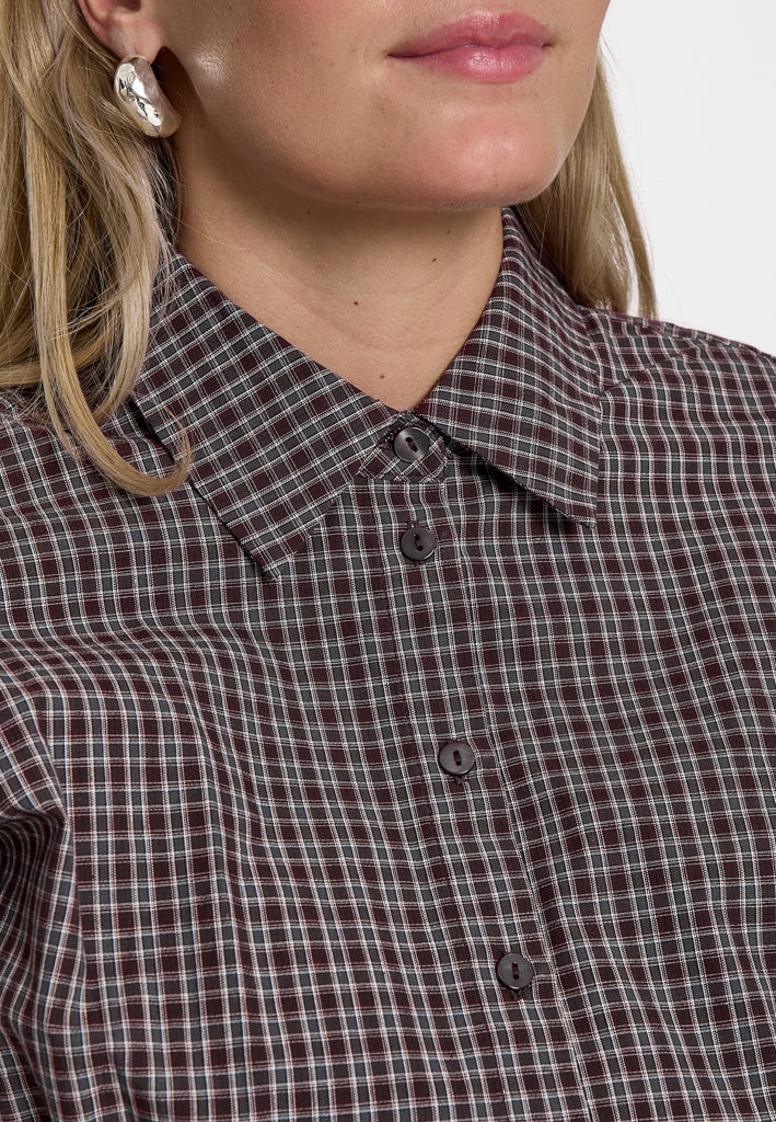 Minus MSRobina Shirt Shirt 4009C Andorra Red Checked